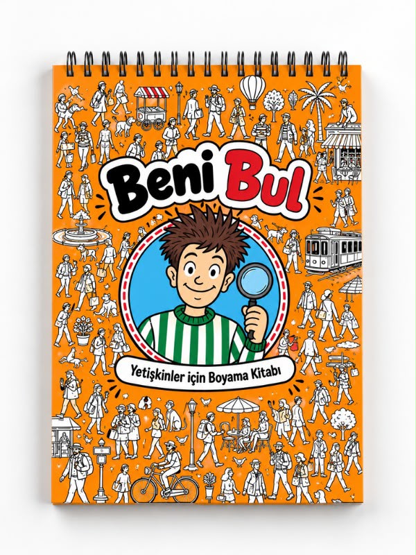 Mandala Boyama Kitabı - Yetişkinler İçin Boyama Sayfaları - Beni Bul